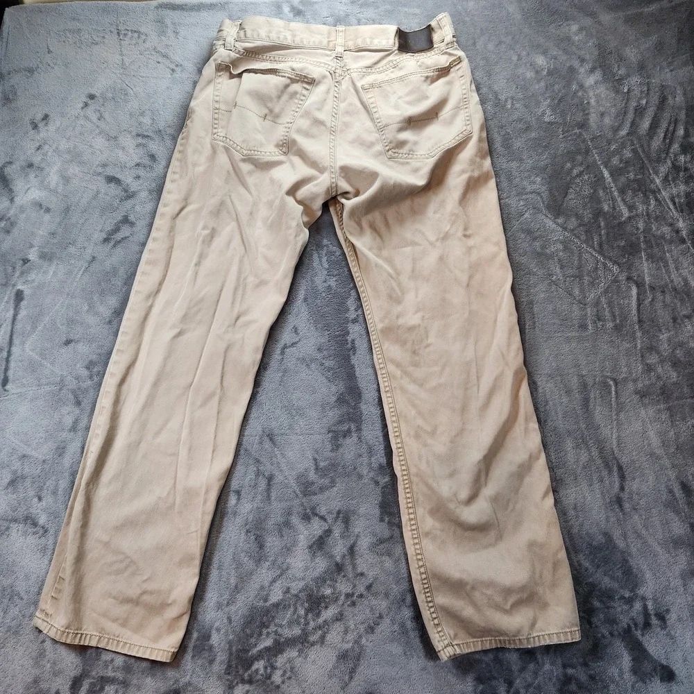 Polo Ralph Lauren Jeans Mens 32x30 Beige Khaki Hampton Straight Denim
